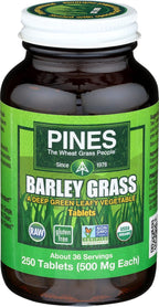 PINES Organic Barley Grass, 500 mg, 250 Comprimidos