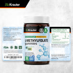 BIO KRAUTER® Gominolas de L-Metilfolato 15 mg - 60 Gominolas Veganas