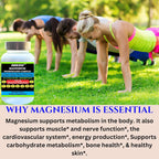 Nikoni Phospholipid Magnesium Complex 2500mg (9 Sales de Magnesio, 5 Vitaminas y 3 Minerales) (180 Cápsulas Blandas)