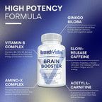 Research Verified Brain Booster - Suplemento Nootrópico para Memoria y Concentración - 60 Cápsulas Veganas