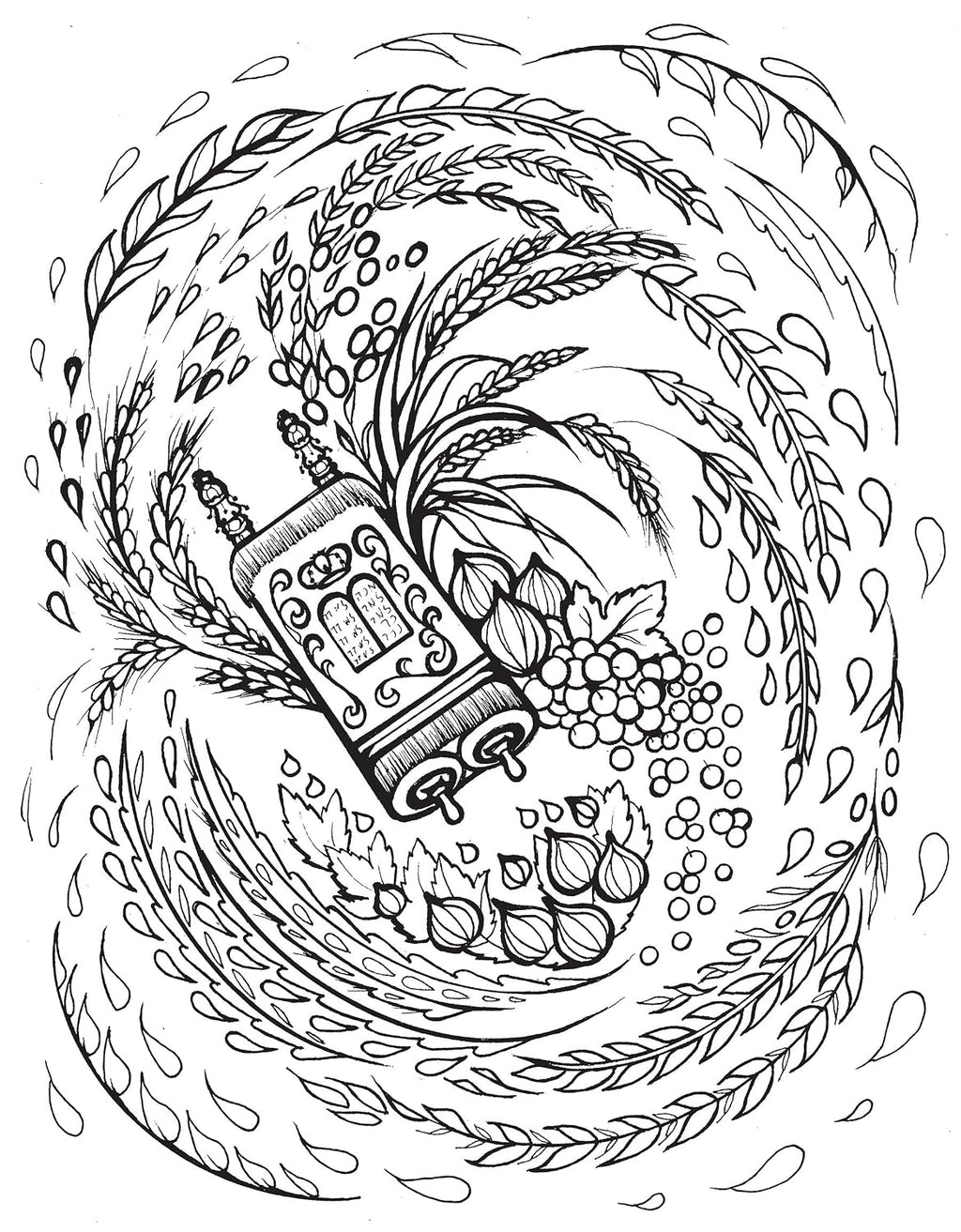 Creative Haven: Artistic Jewish Designs Coloring Book for Adults