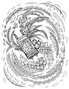 Creative Haven: Artistic Jewish Designs Coloring Book for Adults
