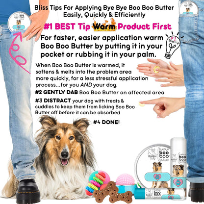 The Blissful Dog 1 oz TIN Collie Booboo – Cera de abejas : barrera natural. – Image 7
