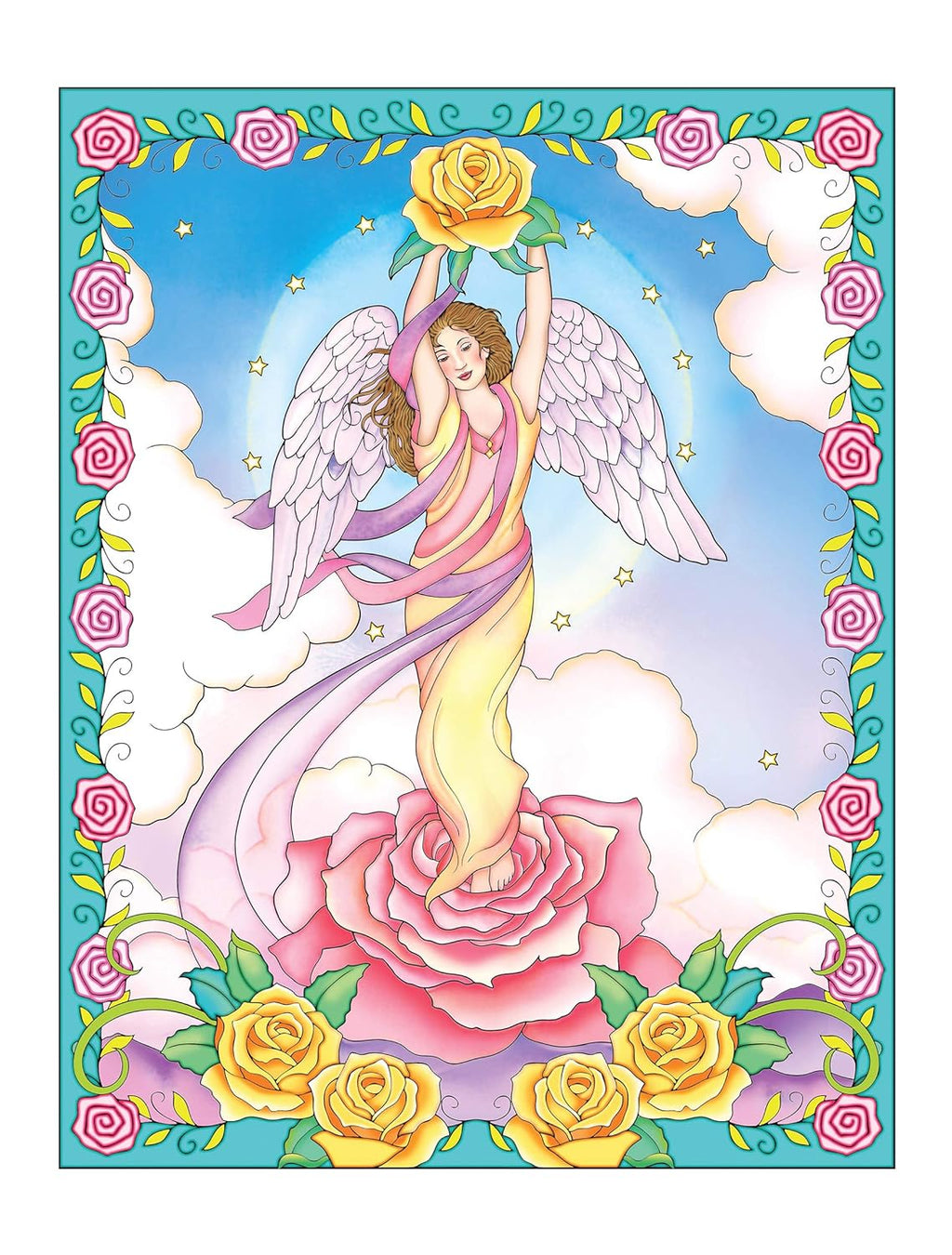 Creative Haven Elegant Angels: A Coloring Book for Adults with Relaxing Illustrations (Adult Coloring Books: Religious & Inspirational)