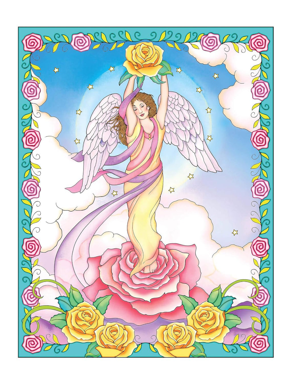 Creative Haven Ángeles Elegantes: Libro de Ángeles para Colorear para Adultos (Ilustraciones Relajantes)