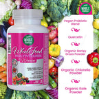 Whole Food Multivitamin for Women - Multivitamínico para Mujeres con Folato, B12, Probióticos y Omega - 90 Cápsulas