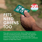 Sun Chlorella Sun Premios para Mascotas - Suplemento verde superfood para perros y gatos - 120 premios