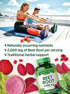 Nature's Truth Raíz de Remolacha Cápsulas 2000mg | 180 Unidades