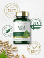 Carlyle Suplemento de Kale | 120 Cápsulas | Extracto de Hoja | Sin Gluten y No-GMO