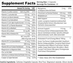 Bradeson Naturals Multivitamínico para Hombres con Vitaminas A, C, D, E, B12, Zinc, Calcio y Magnesio - 60 Cápsulas Veganas