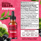 Barlean's Mood Booster Supplement, L-Theanine y Shilajit, Gotas Líquidas para Hombres y Mujeres, 1.5 oz