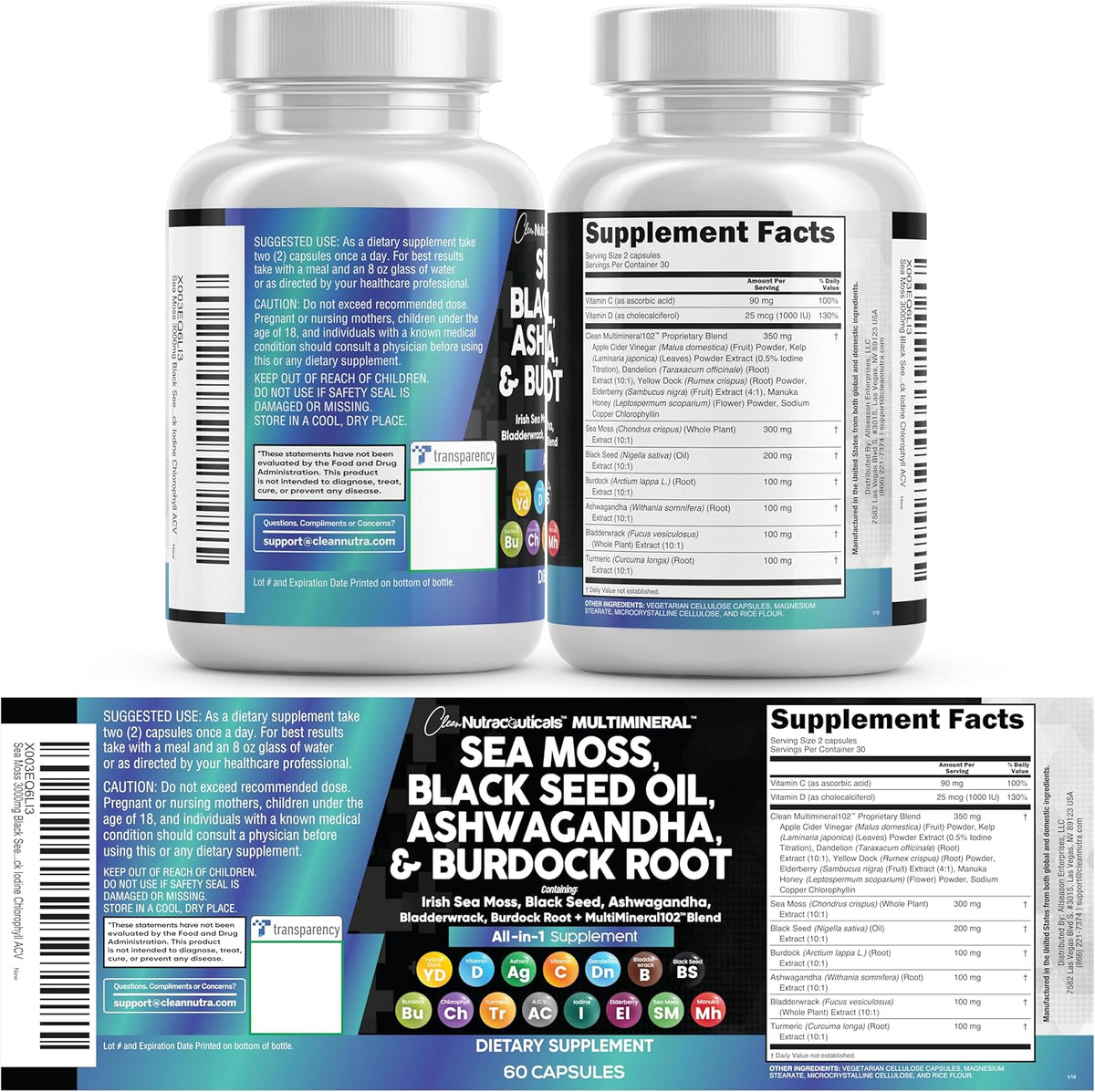Clean Nutraceuticals MultiMineral Blend – 15 – Saúco (Elderberry): Tradicionalmente utilizado para apoyar las – Image 9