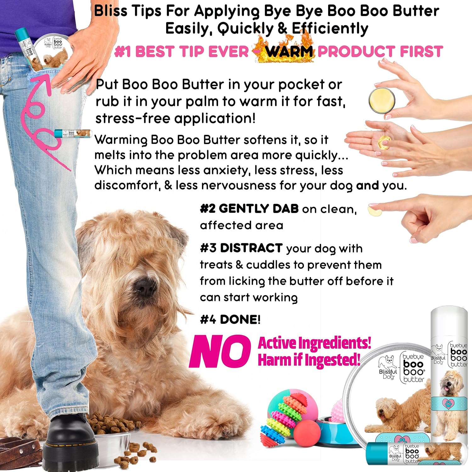 The Blissful Dog Soft Coated Wheaten Terrier Boo Boo Butter - 8 oz
