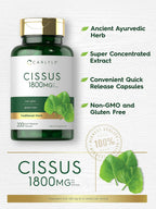 Carlyle Cissus Quadrangularis - 200 Cápsulas - Suplemento de Hierbas Tradicional