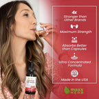Extracto de Raíz de Maca Roja - Gotas Líquidas Concentradas, Sin Alcohol, 4 Botellas de 118 ml