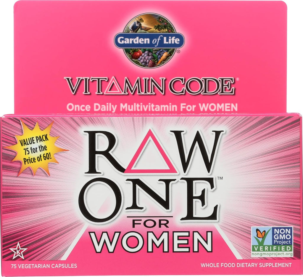 Garden of Life, Raw Vitamin Code One for Women, 75 Cápsulas