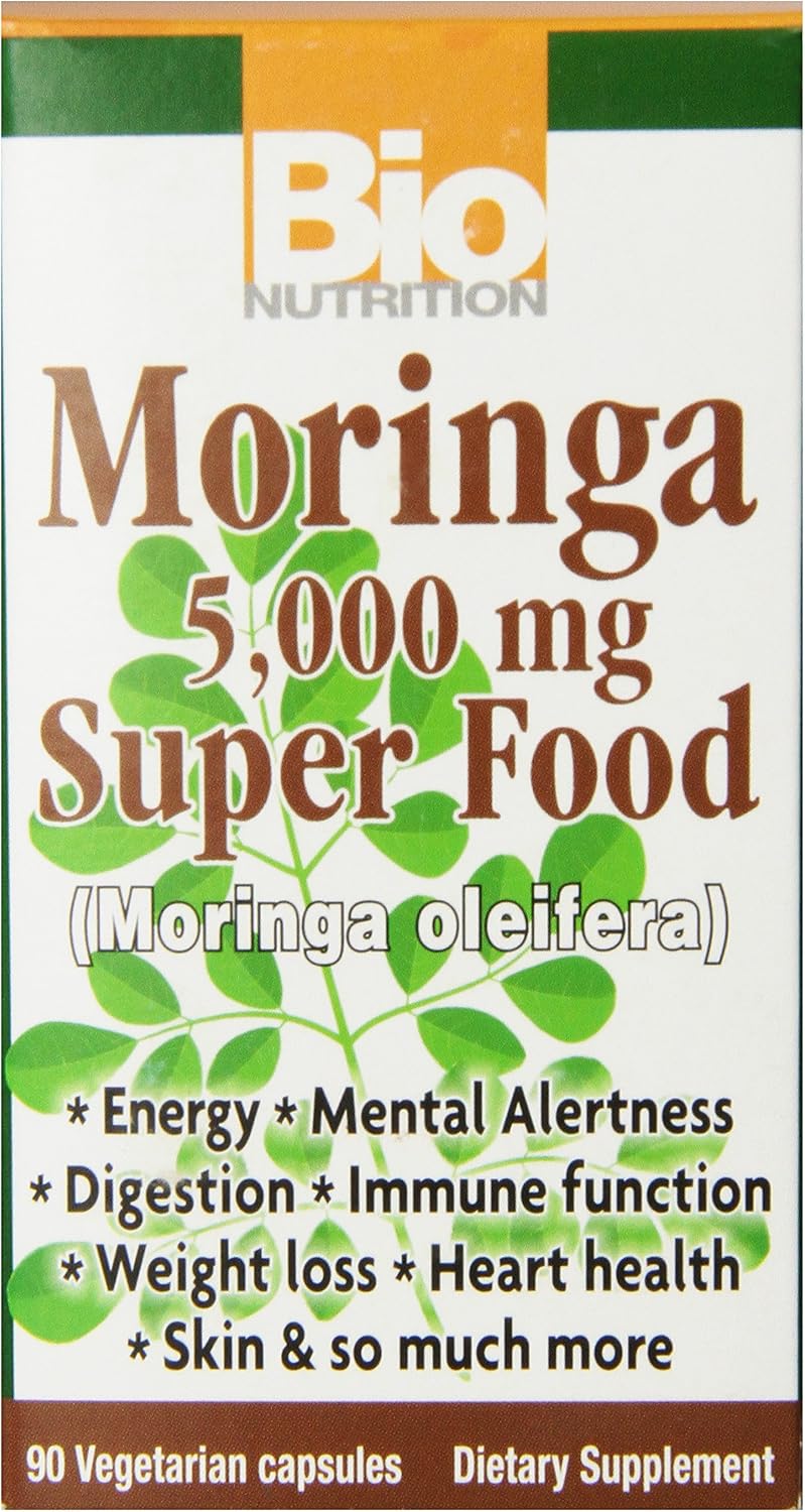 Bio Nutrition Moringa Super Food Vegi-Caps, 90 Cápsulas