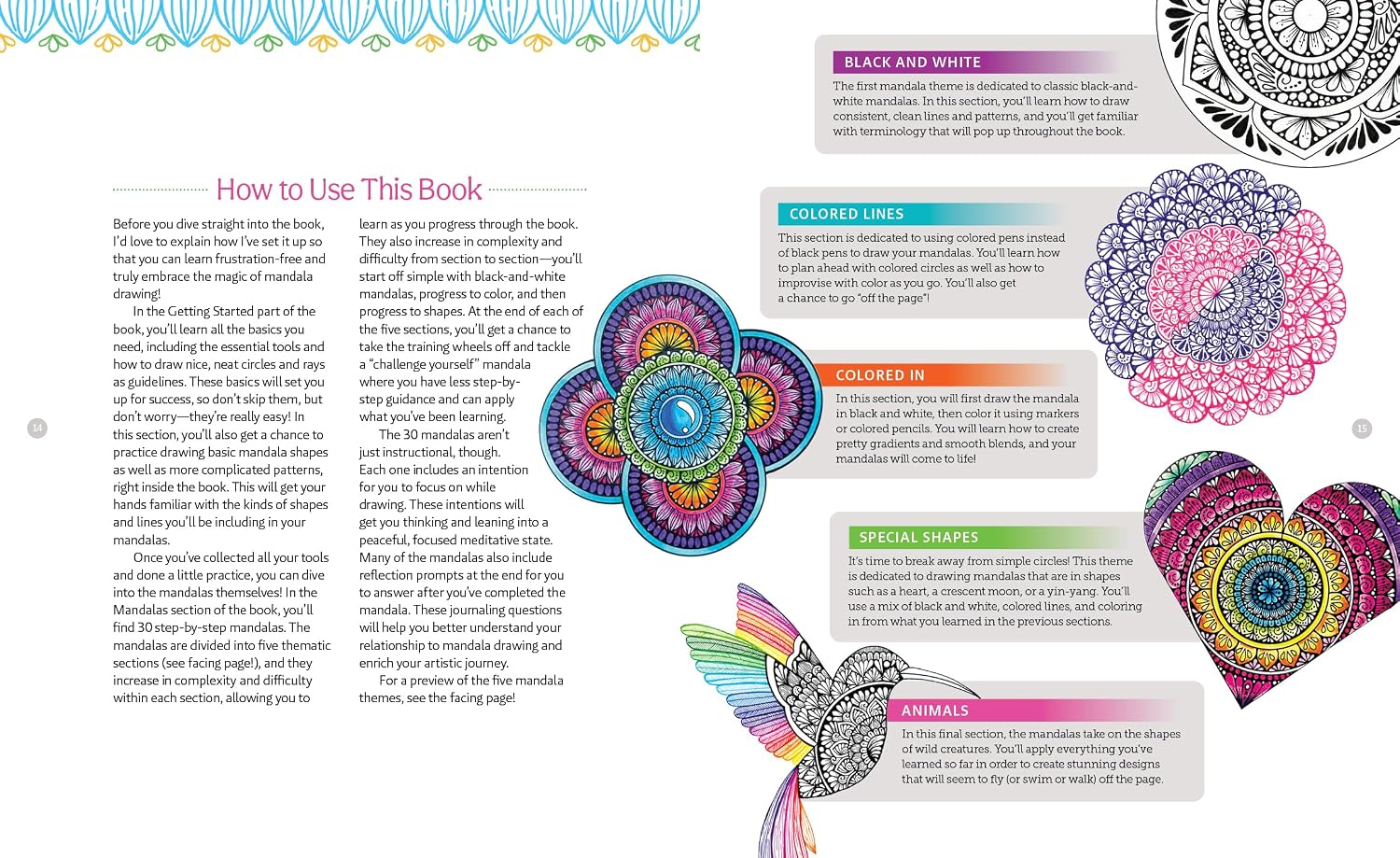 A Brilliant and Beautiful Guide to Drawing Mandalas: 30 Step-by-Step Tutorials to Discover the Meditative Magic of Drawing Repetitive Patterns