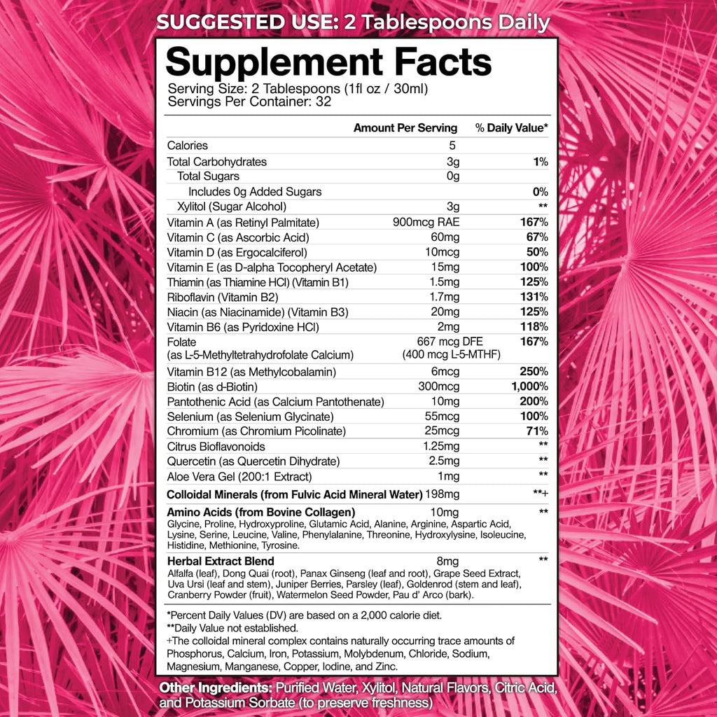 Premium Liquid Multivitamin for Women - Sugar-Free - 32 Servings