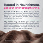 NeoCell Biotina 10000 mcg Gominolas para Cabello, Piel y Uñas, Sabor Melocotón (72 unidades)