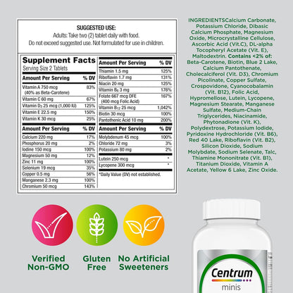 Centrum Minis Silver Multivitamínico para – Calcio: necesario para el mantenimiento de huesos y dientes normales. – Image 8