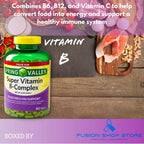 Super Vitamin B Complex - 500 Comprimidos - Complejo de Vitaminas B6, B12 y C
