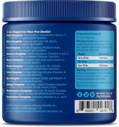 Zesty Paws Multivitamínico para Perros Senior - Snacks con Glucosamina, Probióticos y Omega-3 - 90 uds. – Image 6