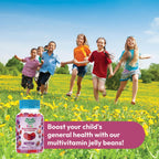 Human Beanz Multivitamin Jelly Bean Gummies para Niños con Zinc - 120 Gominolas Sabor Berry Blast