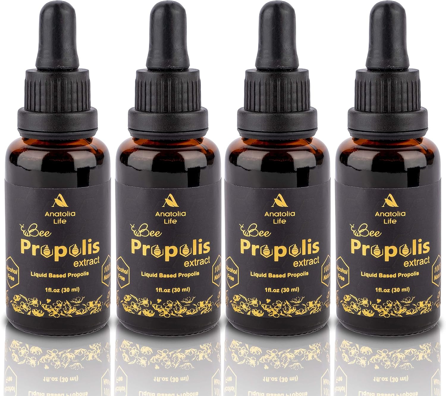 Anatolia Life Extracto Natural de Propóleo de Abeja 30 ml - 4 Paquetes