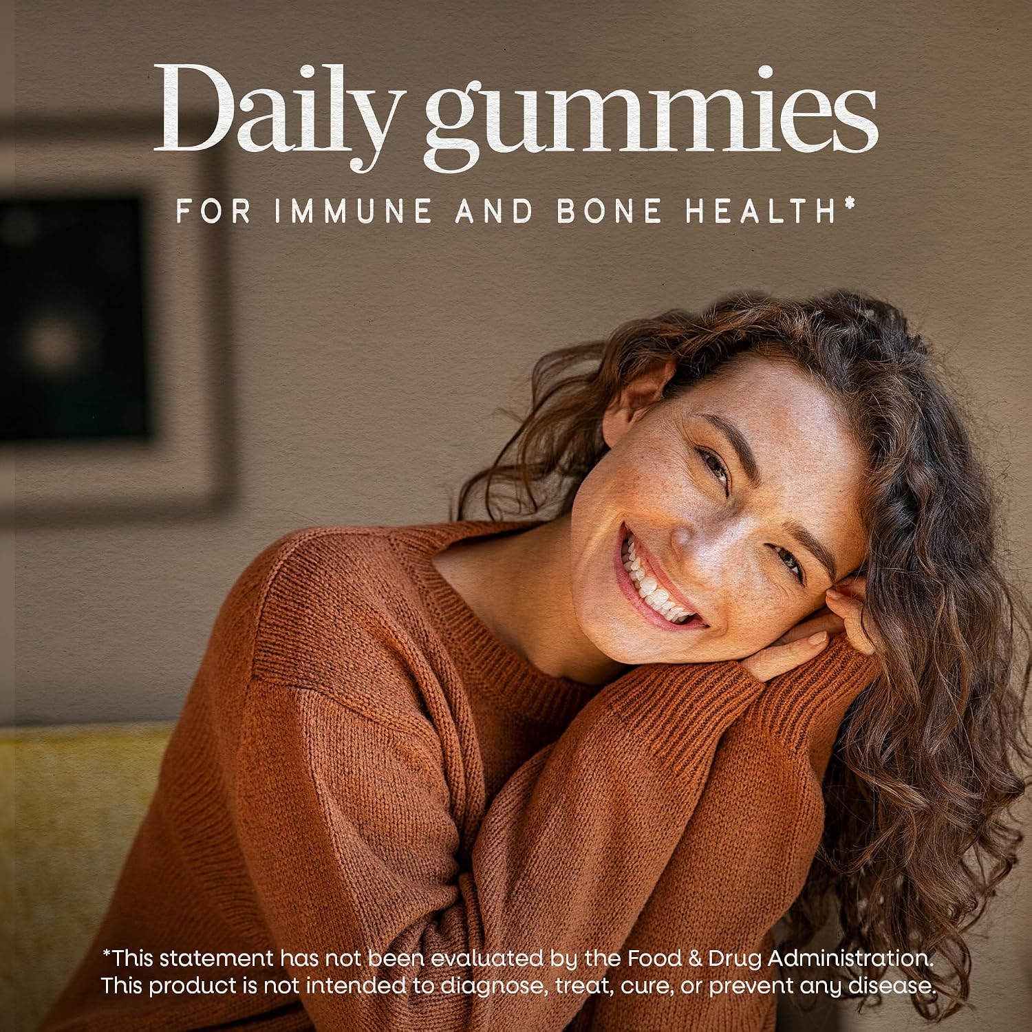 Nature's Way Vitamina D3 Gummies - 2000 IU por dosis (50 mcg) - Sabor a frutas - 120 gomitas