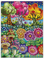 Creative Haven Entangled Forest Coloring Book - Libro para colorear para adultos
