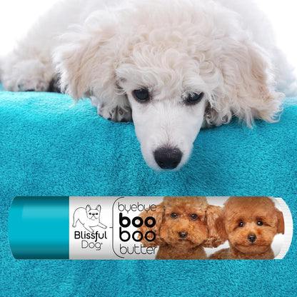The Blissful Dog .15 oz Tube Poodle Booboo – Aceite de oliva, ricino, aguacate, almendra y coco: mezcla nutritiva – Image 2