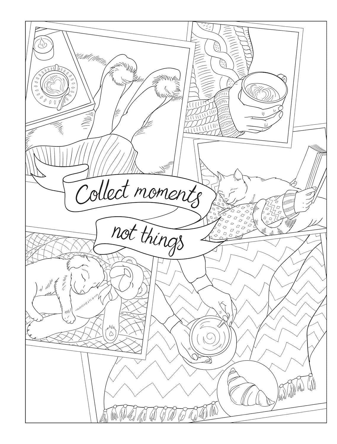 Creative Haven Happy Home: Un libro de colorear Hygge (Libros de colorear para adultos: Calma)