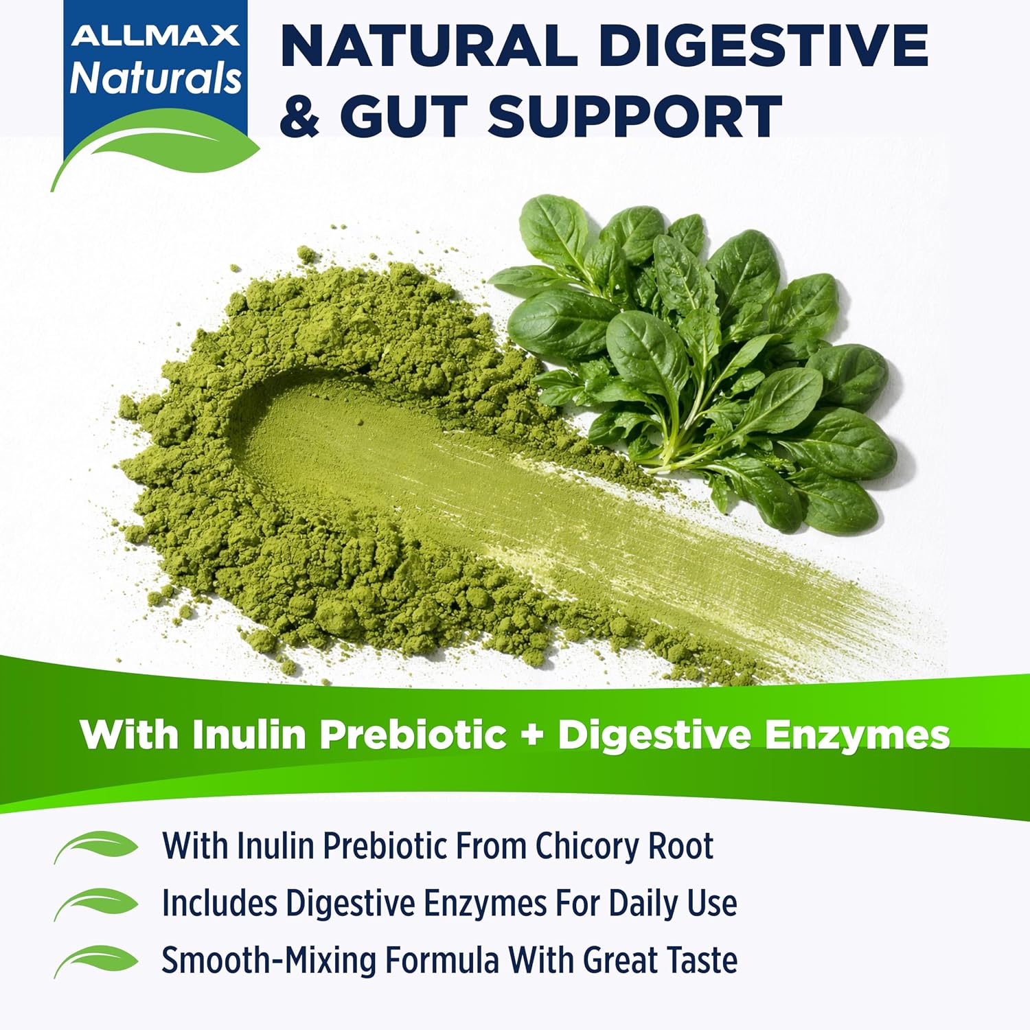 ALLMAX CytoGreens Super Greens en Polvo, Acai Berry Green Tea, 30 porciones