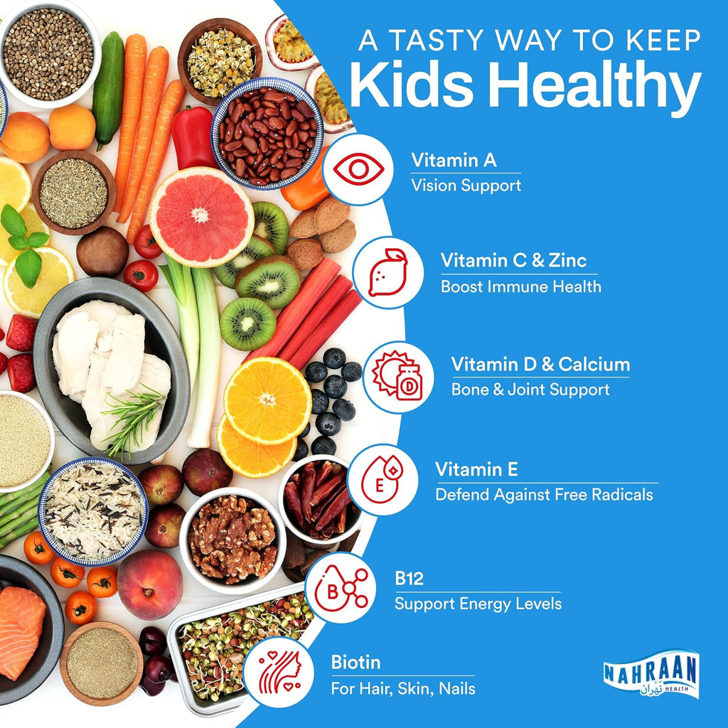 NAHRAAN HEALTH Kids Multivitamin Gummies – 90 Gomitas