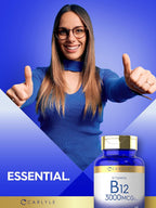 Carlyle Vitamina B12 3000 mcg, 180 Comprimidos Vegetarianos