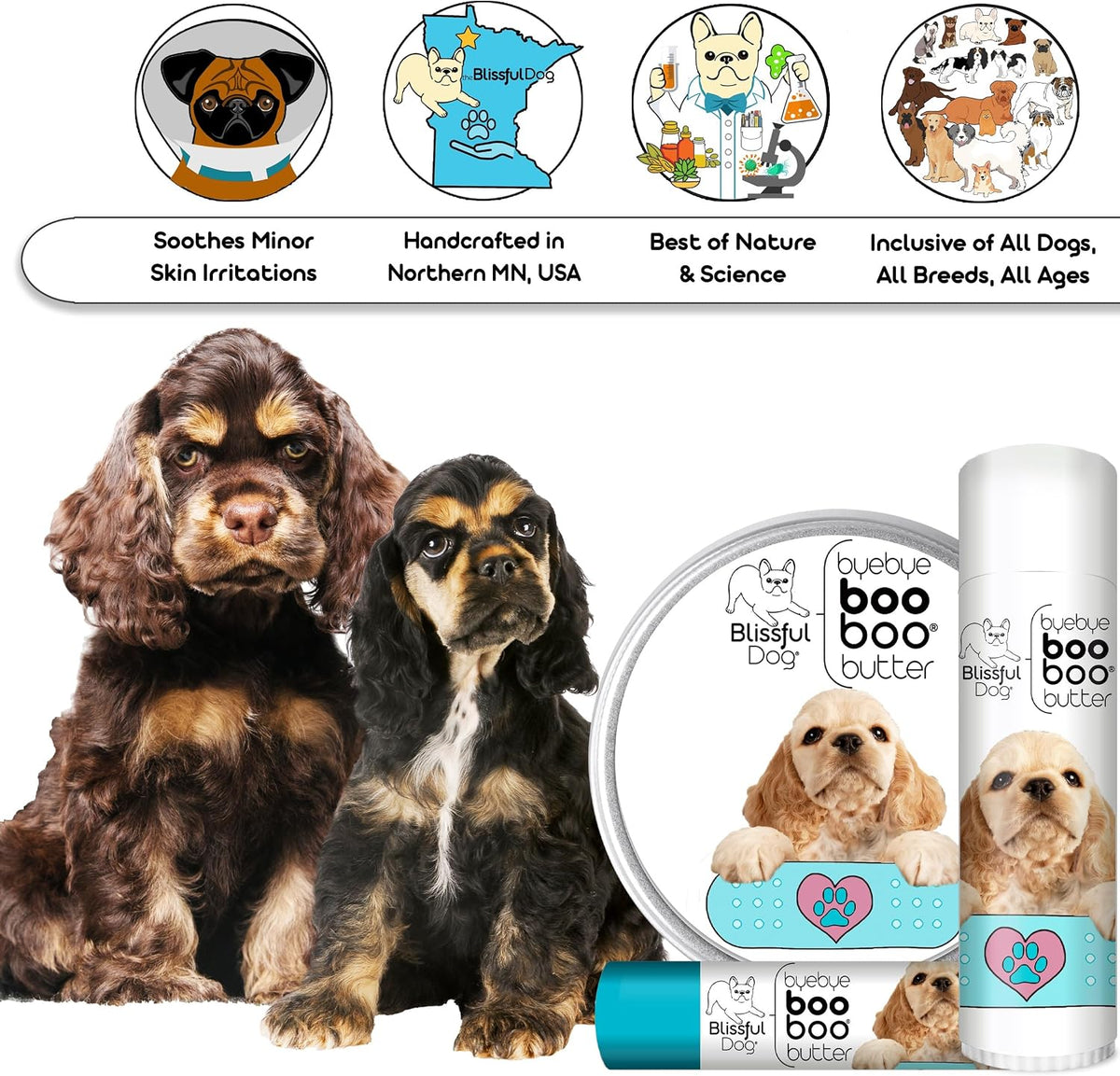 The Blissful Dog 4 oz TIN Cocker Spaniel – Aceite de coco: puede ayudar a mantener la piel limpia gracias a sus – Image 6