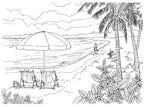 Libro para colorear Escenas costeras de Creative Haven: relájate y desconecta con 31 ilustraciones antiestrés (Libros para colorear para adultos: Vida marina)