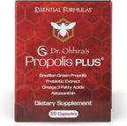 Dr. Ohhira's Propolis Plus - Propóleo Verde Brasileño con Postbióticos y Omega-3 (30 Cápsulas)