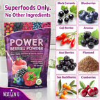 Super Berry Powder - 4 Paquetes de 150g cada uno - Mezcla de Bayas Superfood para Smoothies