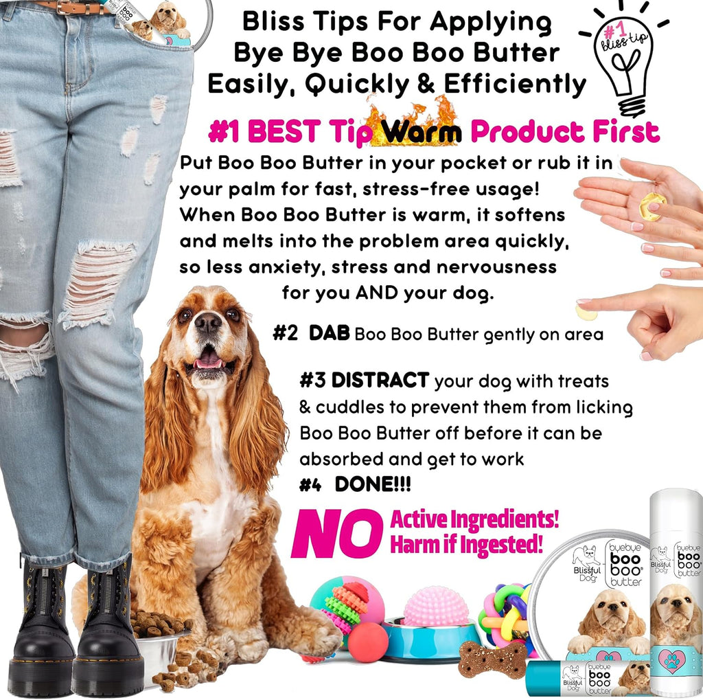The Blissful Dog .50 oz Tube Cocker Spaniel Booboo Butter