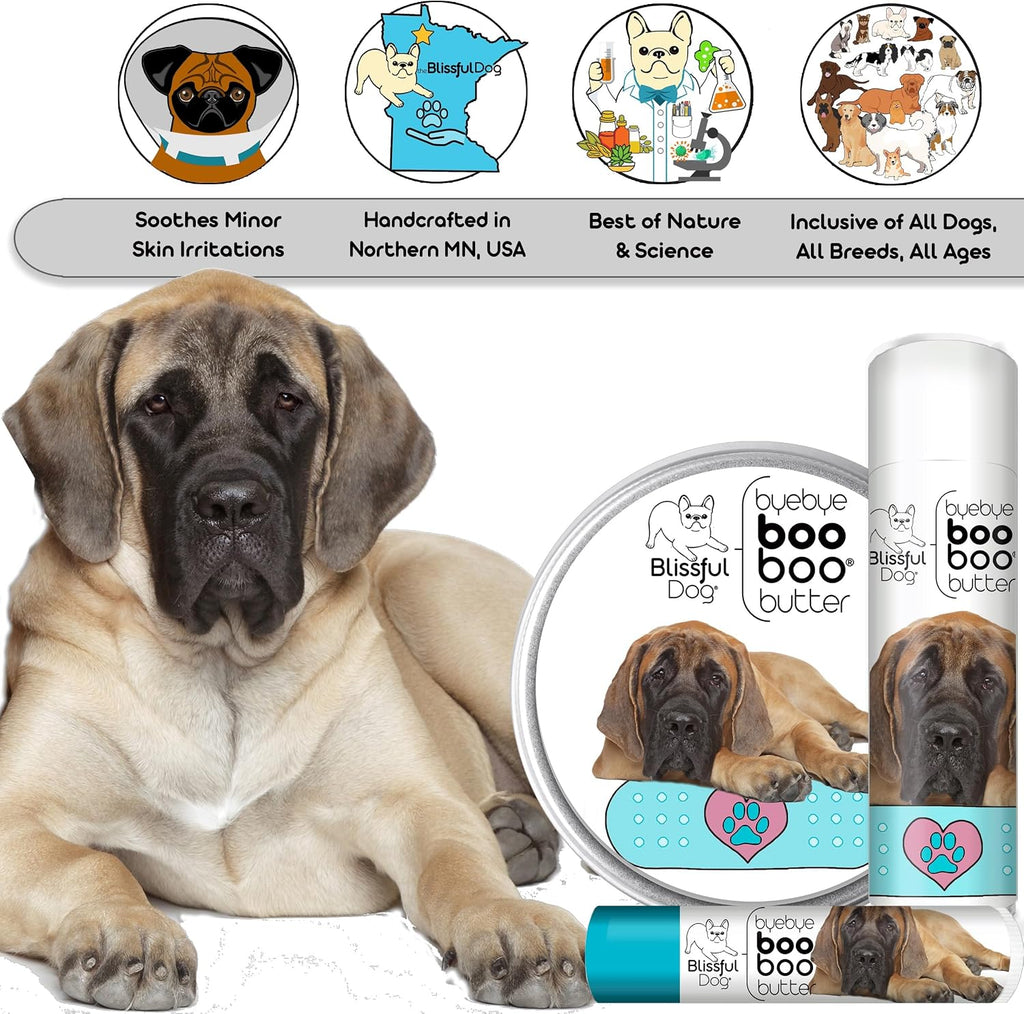 The Blissful Dog Mastiff Booboo Butter - Tubo de 0.50 oz (14 g)