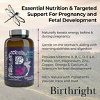 Birthright Bloom Suplemento Prenatal – Alimento Integral de Origen Animal con Hígado, Huevas, Médula Ósea y Colostro