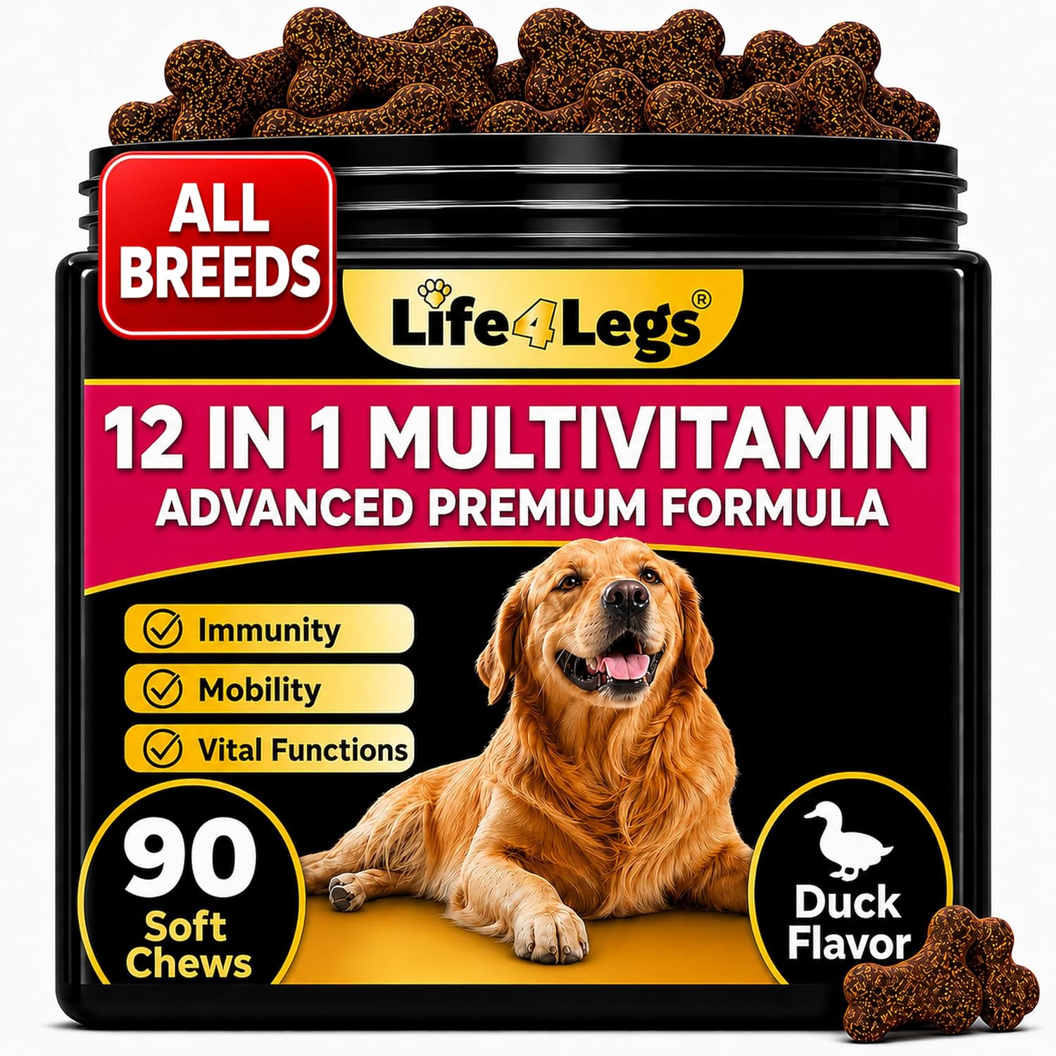 Life4Legs Soft Chews Multivitamínicos para Perros