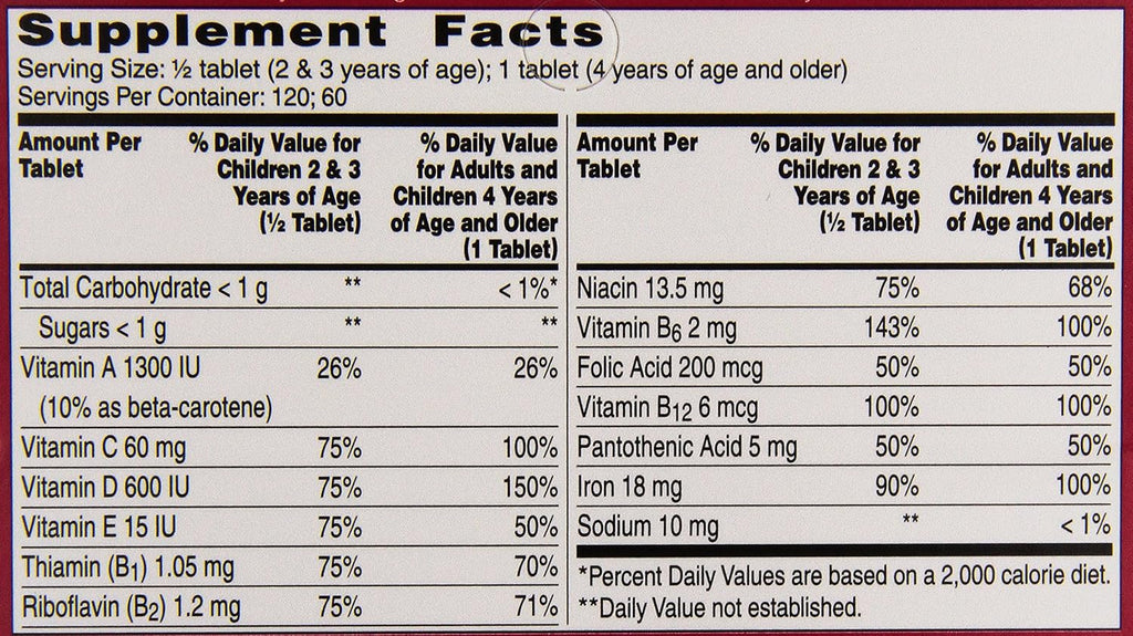 Flintstones Multivitamínico con Hierro - 60 Comprimidos Masticables para Niños