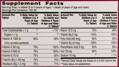 Flintstones Multivitamínico con Hierro - 60 Comprimidos Masticables para Niños – Image 5