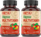 DEVA Multivitamínico y Mineral Vegano con Hierro y Superalimentos - 2 Pack (180 Comprimidos)
