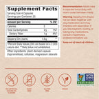 Nature's Way Slippery Elm Capsules, 1600 mg per Dose (4 capsules), 100 Capsules