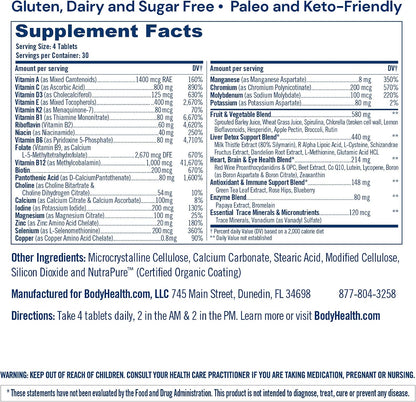 BodyHealth Multi Complete (120 Cápsulas) - – Protección antioxidante: La vitamina C, vitamina E, selenio y CoQ10 – Image 2