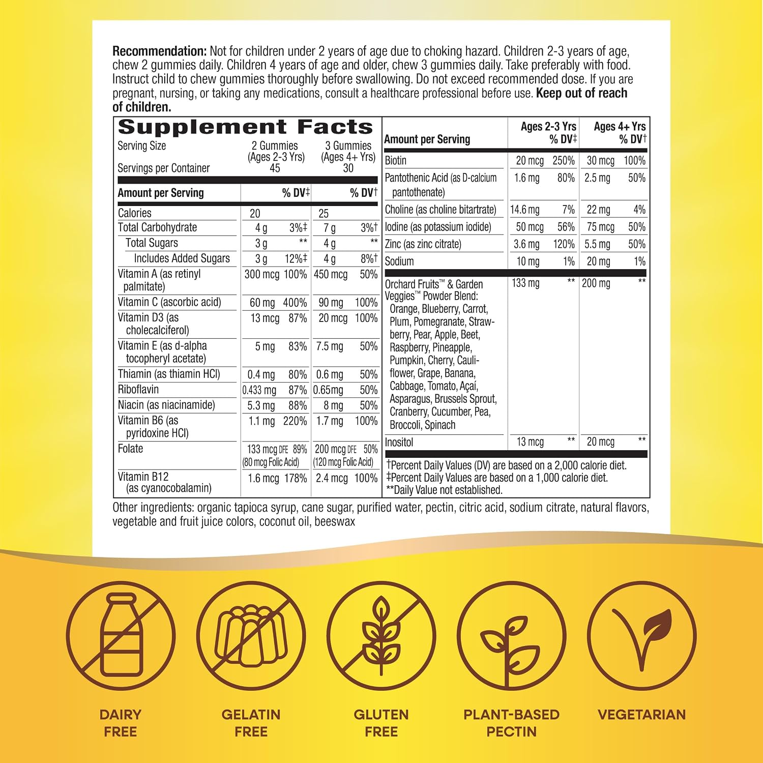 Nature's Way Alive! Multivitamínico Infantil Premium en Gominolas, Sin Gluten, Hecho con Pectina, 90 Gominolas